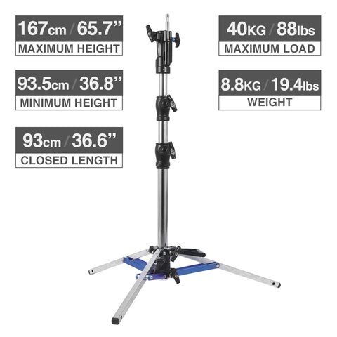CINEGRIPPRO G07002 Low Boy Combo Stand Double Riser