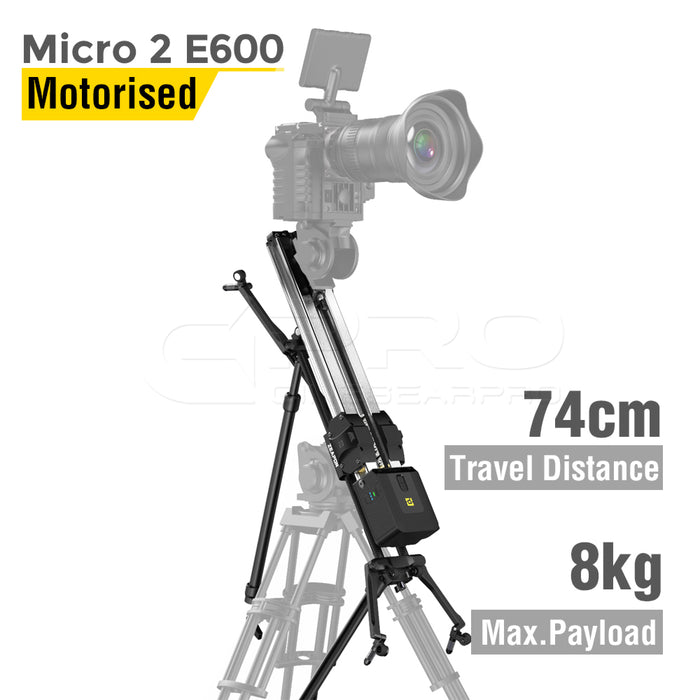 ZEAPON Micro 2 E600 Motorised Slider 74cm Distance 8Kg Payload App Control