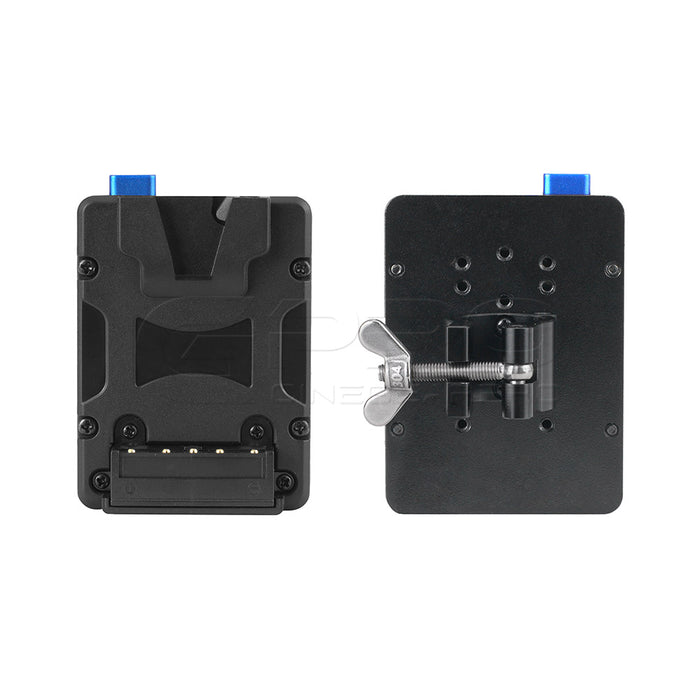 FXLION NANOL01 Nano V-Lock Plate with QR Rod Clamp Fit For 19-22mm Rod Battery Plate - CINEGEARPRO