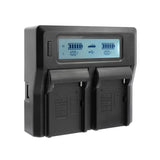 CGPro NP-F Dual Digital Battery Charger w/ LCD Display For NP-F970/750/550