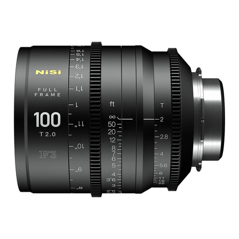 NiSi 100mm T2.0 F3 Prime Cinema Lens (PL, EF & E Mount)