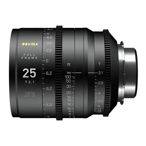 NiSi 25mm T2.1 F3 Prime Cinema Lens (PL, EF & E Mount)