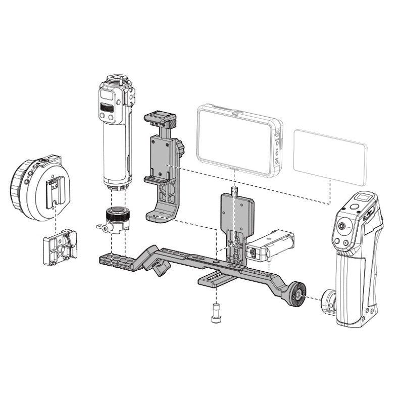 TiLTA HDA-T02-MB Hydra Alien Monitor Bracket Kit For DJI RS2