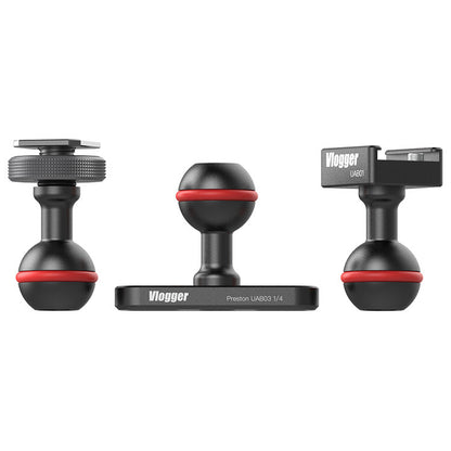 Vlogger Ultra Arm Ball Kit For VIPER Magic Arm With Cold Shoe Mount and Adapter Articulated Arms - CINEGEARPRO