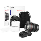 MEIKE 85mm T2.2 Manual Focus Cinema Prime Lens MFT Mount