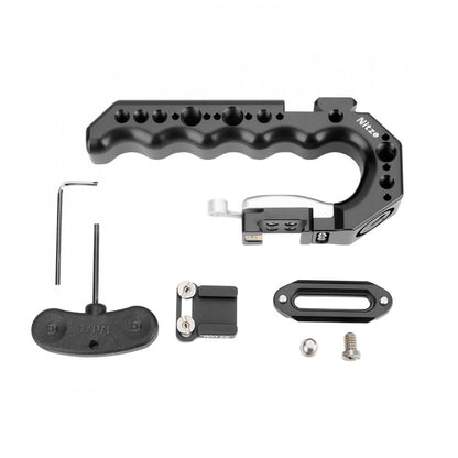 Nitze Stinger Handle with 3/8” ARRI Locating Pins - Magnesium-aluminum version - PA28-BM