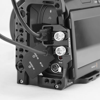 Nitze HDMI/USB-C Cable Clamp for BMPCC 6K Pro Cage - PE24