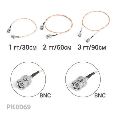 CGPro Ultra Thin BNC/DIN HD-SDI 6G-SDI Cable Bundle Pack