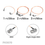 CGPro Ultra Thin BNC/DIN HD-SDI 6G-SDI Cable Bundle Pack