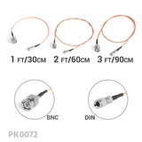 CGPro Ultra Thin BNC/DIN HD-SDI 6G-SDI Cable Bundle Pack