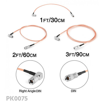 CGPro Ultra Thin BNC/DIN HD-SDI 6G-SDI Cable Bundle Pack