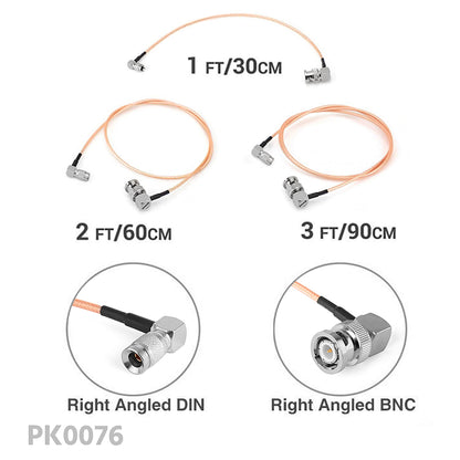 CGPro Ultra Thin BNC/DIN HD-SDI 6G-SDI Cable Bundle Pack