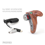 TiLTA TT-0511 Right Side Wooden Handle (with R/S button) For GH5/A7s2/FS7/RED/ARRI/A6500 Cage Side Handles - CINEGEARPRO