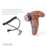 TiLTA TT-0511 Right Side Wooden Handle (with R/S button) For GH5/A7s2/FS7/RED/ARRI/A6500 Cage Side Handles - CINEGEARPRO