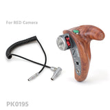TiLTA TT-0511 Right Side Wooden Handle (with R/S button) For GH5/A7s2/FS7/RED/ARRI/A6500 Cage Side Handles - CINEGEARPRO