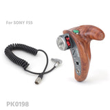 TiLTA TT-0511 Right Side Wooden Handle (with R/S button) For GH5/A7s2/FS7/RED/ARRI/A6500 Cage Side Handles - CINEGEARPRO