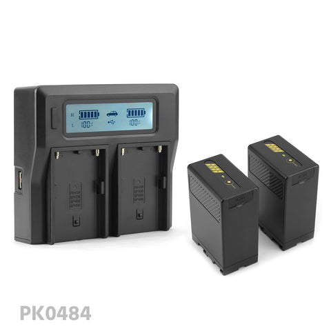 CGPro BP-U Dual Digital Battery Charger w/ LCD Display For Sony BP-U75/U30/U60