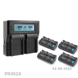 CGPro NP-F Dual Digital Battery Charger w/ LCD Display For NP-F970/750/550