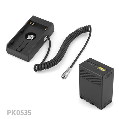 CGPro BP-U Battery Plate w/ BMPCC 4K Coiled Power Cable Battery Plate - CINEGEARPRO