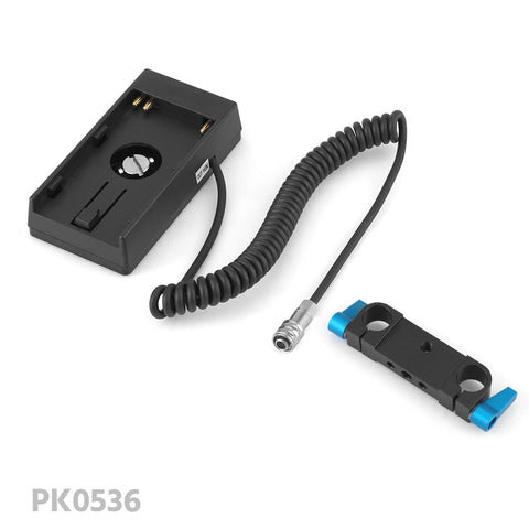 CGPro BP-U Battery Plate w/ BMPCC 4K Coiled Power Cable