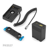 CGPro BP-U Battery Plate w/ BMPCC 4K Coiled Power Cable Battery Plate - CINEGEARPRO