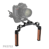 CGPro 15mm Rod Clamp Crossbar With Dual ARRI Rosette Mount Rosette Components - CINEGEARPRO