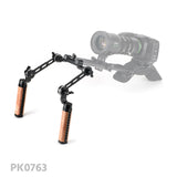 CGPro ARRI Rosette Wooden Dual Handgrip (Pair) Side Handles - CINEGEARPRO
