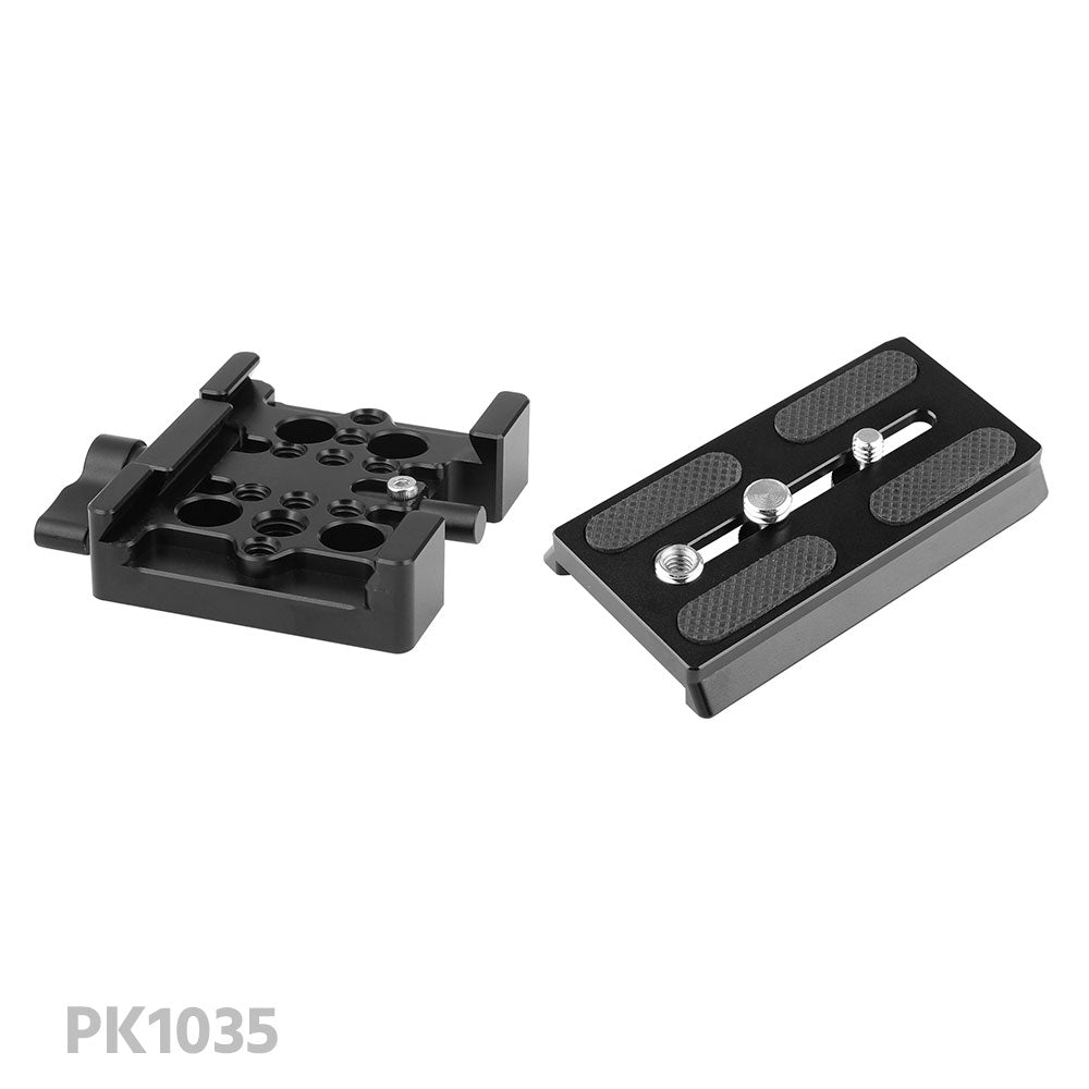 CGPro Manfrotto Quick Release Adapter Baseplate Slide-in Style For Padded Shoulder Mount Baseplates - CINEGEARPRO