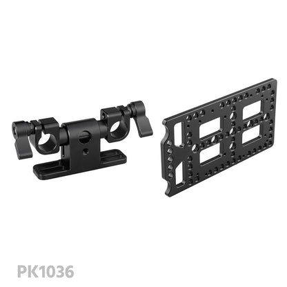 CGPro Adjustable 15mm Dual Rod Clamp With 360° Swivel Rod Adapter Rod Clamps - CINEGEARPRO