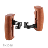 CGPro Versatile Wooden Handgrip With Invertible & Adjustable 1/4" Thumbscrew Connection (Either Side) Wooden Handles - CINEGEARPRO