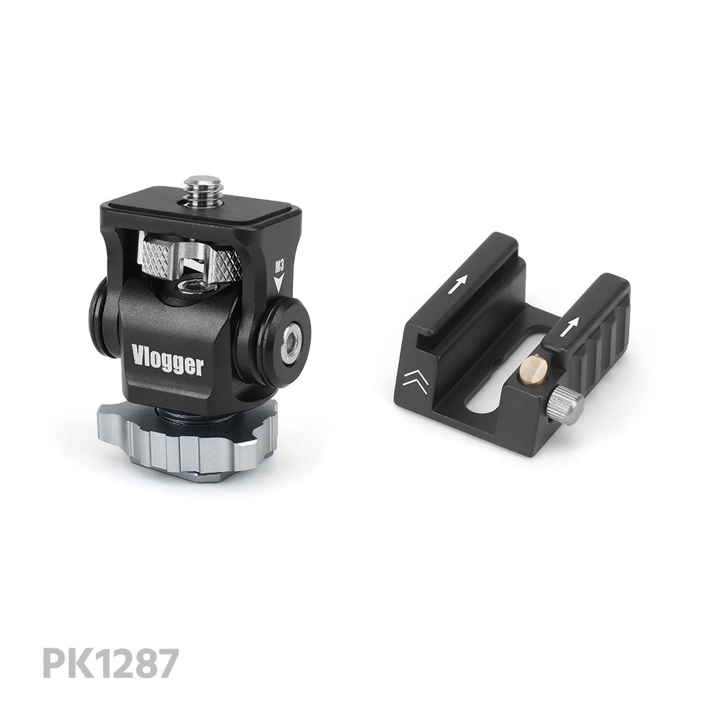 Vlogger Cold shoe quick Release Mounting Clamp