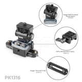 Vlogger Multi-Functional Monitor Mounting Kit Built-in HDMI Cable Clamp