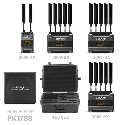 VAXIS Storm 3000 Triple Kit 3G-SDI/HDMI Wireless Transmission System (1000m/3000ft)