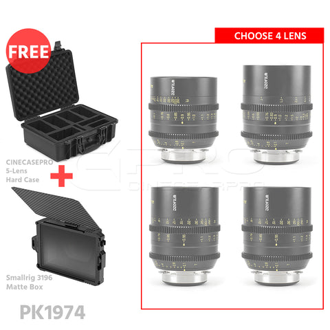 DZOFILM VESPID Customisable Prime Full Frame Cinema 4 Lens Set