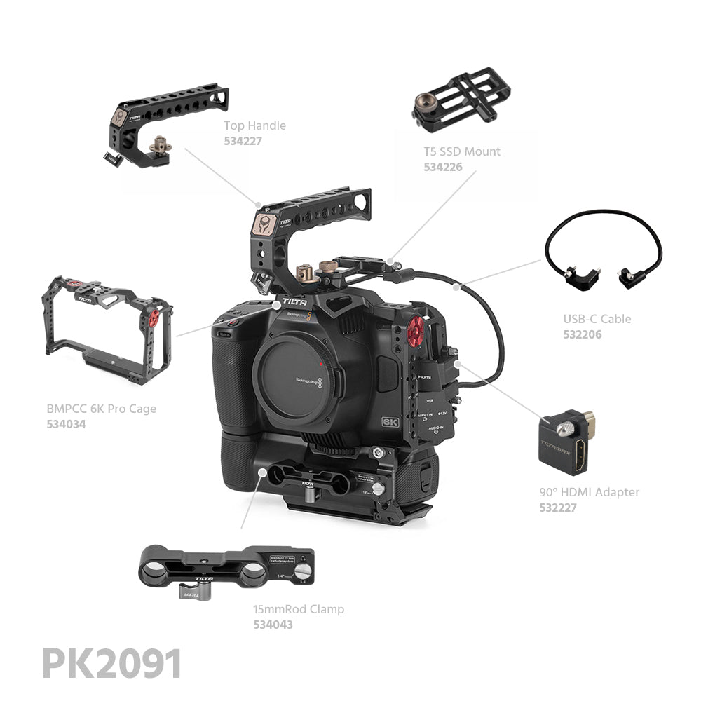 TiLTA TA-T11 BMPCC 6K Pro Cage System For BlackMagic Design Pocket Cinema Camera 6K Pro and 6K G2