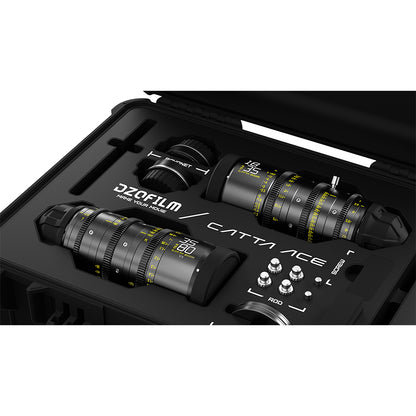 DZOFILM CATTA ACE 18-35 & 35-80mm T2.9 FF Cine Zoom Dual Lens Bundle PL&EF interchangeable Mount