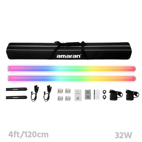 Amaran PT4c 2-Light Kit 4ft/120cm 32W RGBWW Color LED Pixel Tube