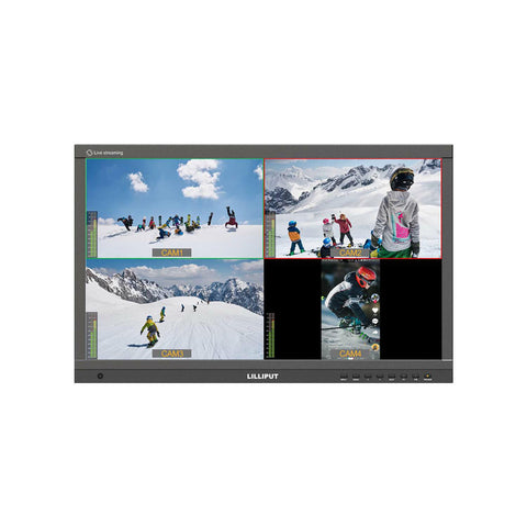 Lilliput PVM220S 21.5” FHD HDMI/SDI 4x1080P Live Stream Quad Split Multiview Monitor
