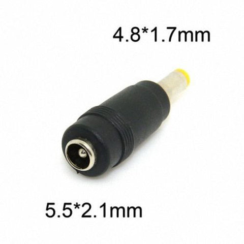 DC 5.5x2.1mm Female Jack to 4.8x1.7mm Male Plug Power Converter Adapter