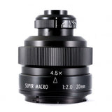 Mitakon ZY-Optics 20mm f/2 4.5x Full Frame Super Macro Lens Lens - CINEGEARPRO