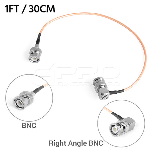 CGPro Ultra Thin Right Angled BNC to BNC Male HD-SDI 6G-SDI Cable