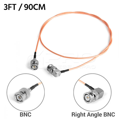 CGPro Ultra Thin Right Angled BNC to BNC Male HD-SDI 6G-SDI Cable