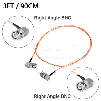 CGPro Ultra Thin Dual Right Angled BNC Male HD-SDI 6G-SDI Cable SDI Cable - CINEGEARPRO