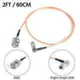 CGPro Ultra Thin Right Angled 1.0/2.3 DIN to BNC Male HD-SDI 6G-SDI Cable SDI Cable - CINEGEARPRO