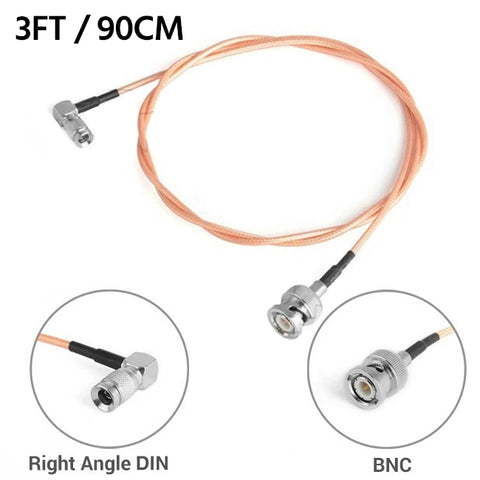 CGPro Ultra Thin Right Angled 1.0/2.3 DIN to BNC Male HD-SDI 6G-SDI Cable