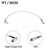 CGPro Ultra Thin Right Angled 1.0/2.3 DIN to DIN HD-SDI 6G-SDI Cable SDI Cable - CINEGEARPRO