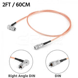 CGPro Ultra Thin Right Angled 1.0/2.3 DIN to DIN HD-SDI 6G-SDI Cable SDI Cable - CINEGEARPRO