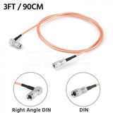 CGPro Ultra Thin Right Angled 1.0/2.3 DIN to DIN HD-SDI 6G-SDI Cable SDI Cable - CINEGEARPRO