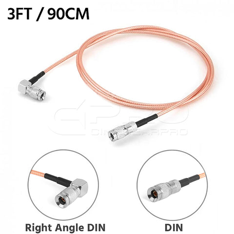 CGPro Ultra Thin Right Angled 1.0/2.3 DIN to DIN HD-SDI 6G-SDI Cable