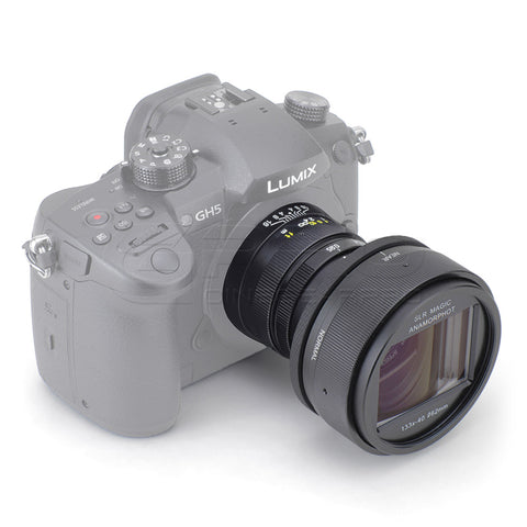 Mitakon 25mm + SLR Magic 1.33x 40 Compact Anamorphic Lens Combo - MFT Mount